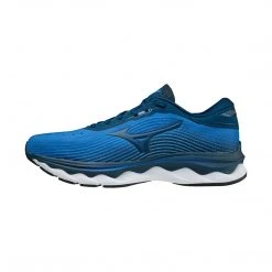 Mizuno Men's Wave Sky 5 Running Shoe - Imperial Blue - Regular (D) Shoes