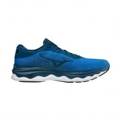 Mizuno Men's Wave Sky 5 Running Shoe - Imperial Blue - Regular (D) Shoes