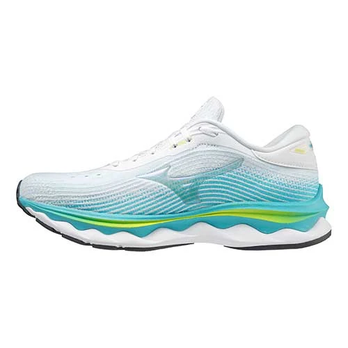 Mizuno Shoes Women's Wave Sky 5 Running Shoe - White - Regular (B) 2 Mizuno Shoes Women's Wave Sky 5 Running Shoe - White - Regular (B)