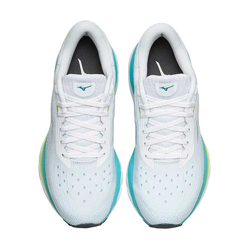 Mizuno Shoes Women's Wave Sky 5 Running Shoe - White - Regular (B) 3 Mizuno Shoes Women's Wave Sky 5 Running Shoe - White - Regular (B)