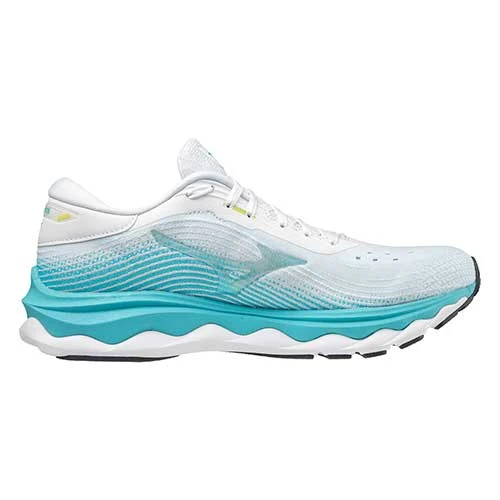 Mizuno Shoes Women's Wave Sky 5 Running Shoe - White - Regular (B) 1 Mizuno Shoes Women's Wave Sky 5 Running Shoe - White - Regular (B)