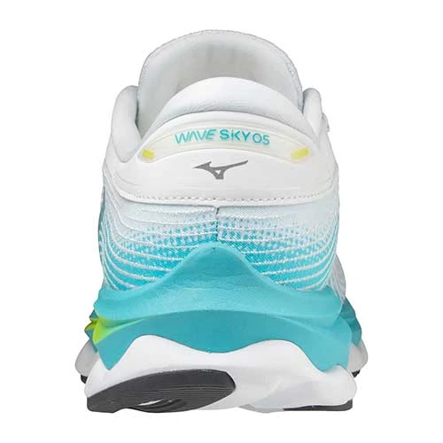 Mizuno Shoes Women's Wave Sky 5 Running Shoe - White - Regular (B) 5 Mizuno Shoes Women's Wave Sky 5 Running Shoe - White - Regular (B)