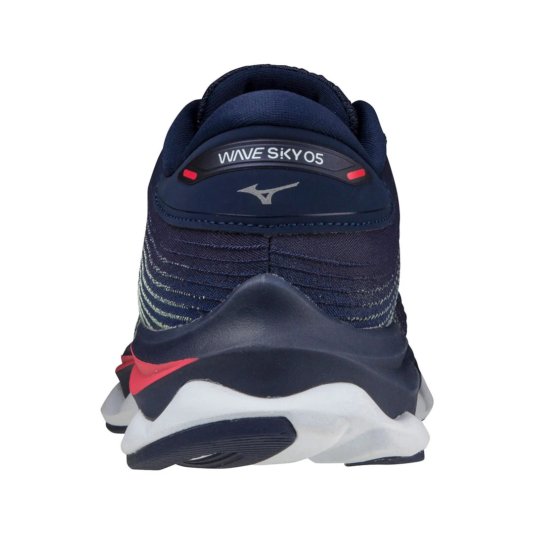 Mizuno Shoes Women's Wave Sky 5 Running Shoe - Peacoat - Regular (B) 5 Mizuno Shoes Women's Wave Sky 5 Running Shoe - Peacoat - Regular (B)