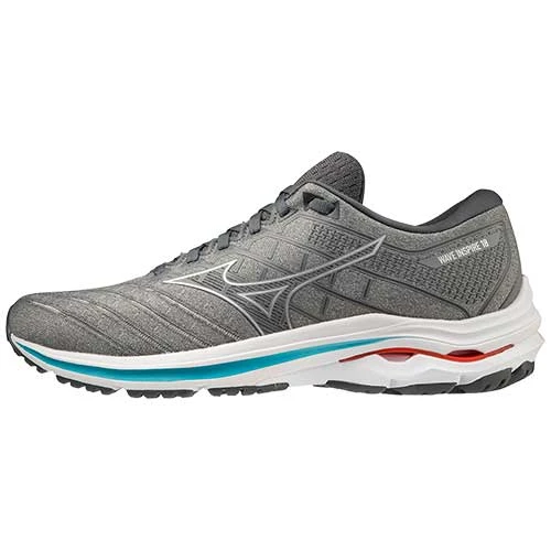 Mizuno Men's Wave Inspire 18 Running Shoe- Ultimate Grey/Silver- Regular (D) 2 Mizuno Men's Wave Inspire 18 Running Shoe- Ultimate Grey/Silver- Regular (D)