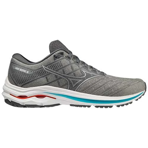 Mizuno Men's Wave Inspire 18 Running Shoe- Ultimate Grey/Silver- Regular (D) 1 Mizuno Men's Wave Inspire 18 Running Shoe- Ultimate Grey/Silver- Regular (D)