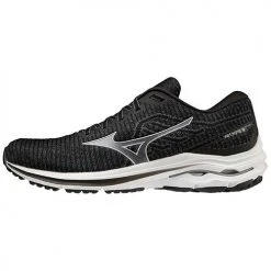 Mizuno Shoes Men's Wave Inspire 18 Waveknit Running Shoe - Ebony - Regular (D)