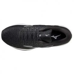 Mizuno Shoes Men's Wave Inspire 18 Waveknit Running Shoe - Ebony - Regular (D)