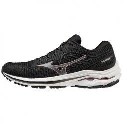 Mizuno Women's Wave Inspire 18 Waveknit Running Shoe - Ebony - Regular (B)