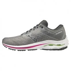Mizuno Women's Wave Inspire 18 Running Shoe - Ultimate Grey/Silver - Wide (D)