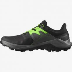 Salomon Shoes Men's Wildcross 2 Trail Shoe - Black/Quiet Shade/Green Gecko - Regular (D)