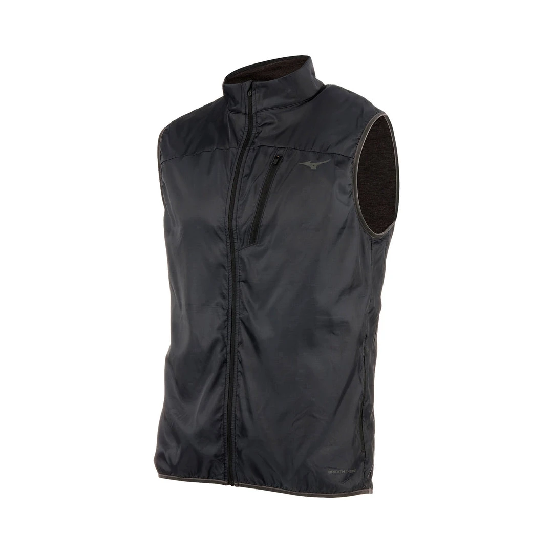 Mizuno Men's Breath Thermo Vest - Black Apparel 1 Mizuno Men's Breath Thermo Vest - Black Apparel