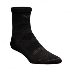 Mizuno Socks Unisex Breath Thermo Racer Mid Sock - Black