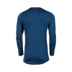 Mizuno Men's Breath Thermo Long Sleeve Top - Ensign Blue Apparel