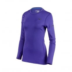 Mizuno Tops Women's Breath Thermo Long Sleeve Top - Deep Blue