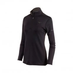 Mizuno Women's Breath Thermo Half Zip - Black