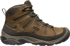 KEEN Men's Circadia Mid WP Hiking Boot - Bison/Brindle - Regular (D)