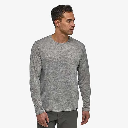 Patagonia Men's Long-Sleeved Capilene Cool Daily Shirt - Feather Grey 2 Patagonia Men's Long-Sleeved Capilene Cool Daily Shirt - Feather Grey