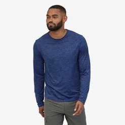 Patagonia Apparel Men's Long-Sleeved Capilene Cool Daily Shirt - Viking Blue