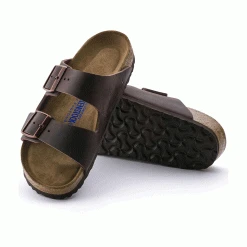 Birkenstock Arizona Soft Footbed Habana Dark Brown Oiled Leather Sandal- Regular/Wide Shoes 7 Birkenstock Arizona Soft Footbed Habana Dark Brown Oiled Leather Sandal- Regular/Wide Shoes