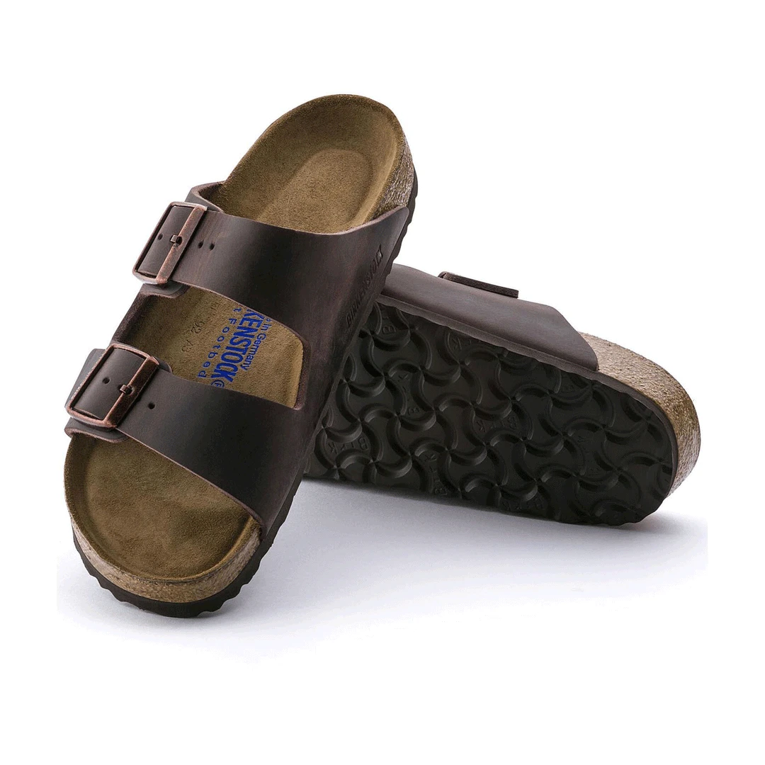Birkenstock Arizona Soft Footbed Habana Dark Brown Oiled Leather Sandal- Regular/Wide Shoes 3 Birkenstock Arizona Soft Footbed Habana Dark Brown Oiled Leather Sandal- Regular/Wide Shoes