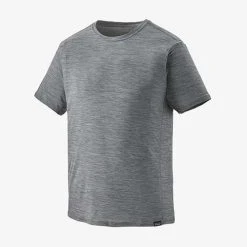 Patagonia Capilene Cool Lightweight Shirt - Forge Grey - Feather Grey X-Dye Tops