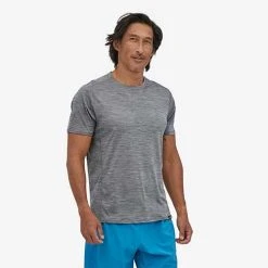 Patagonia Capilene Cool Lightweight Shirt - Forge Grey - Feather Grey X-Dye Tops