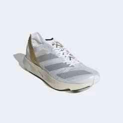 Adidas Men's AdiZERO Takumi Sen 8 TME Running Shoe - Ftwr/White/Grey/Gold - Regular (D) Shoes