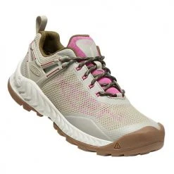 KEEN Women's NXIS Evo Waterproof Trail Shoe - Plaza Taupe/Bis Rose - Regular (B) Shoes