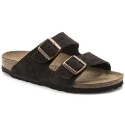 Birkenstock Arizona Mocha Suede Leather Sandal- Regular/Wide Shoes
