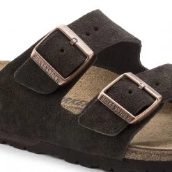 Birkenstock Arizona Mocha Suede Leather Sandal- Regular/Wide Shoes