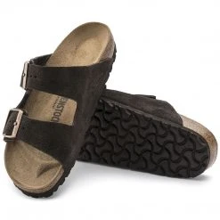 Birkenstock Arizona Mocha Suede Leather Sandal- Regular/Wide Shoes