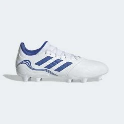 Adidas Men's Copa Sense .3 FG Soccer Shoe - White/Hi Res Blue