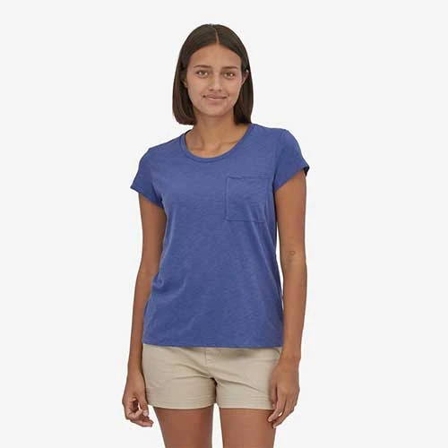Patagonia Women's Mainstay Tee - Current Blue 2 Patagonia Women's Mainstay Tee - Current Blue