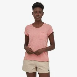 Patagonia Tops Women's Mainstay Tee - Sunfade Pink