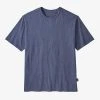 Patagonia Men's Regenerative Organic Certified Cotton Lightweight Tee - Current Blue