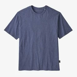Patagonia Men's Regenerative Organic Certified Cotton Lightweight Tee - Current Blue