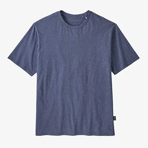 Patagonia Men's Regenerative Organic Certified Cotton Lightweight Tee - Current Blue 1 Patagonia Men's Regenerative Organic Certified Cotton Lightweight Tee - Current Blue