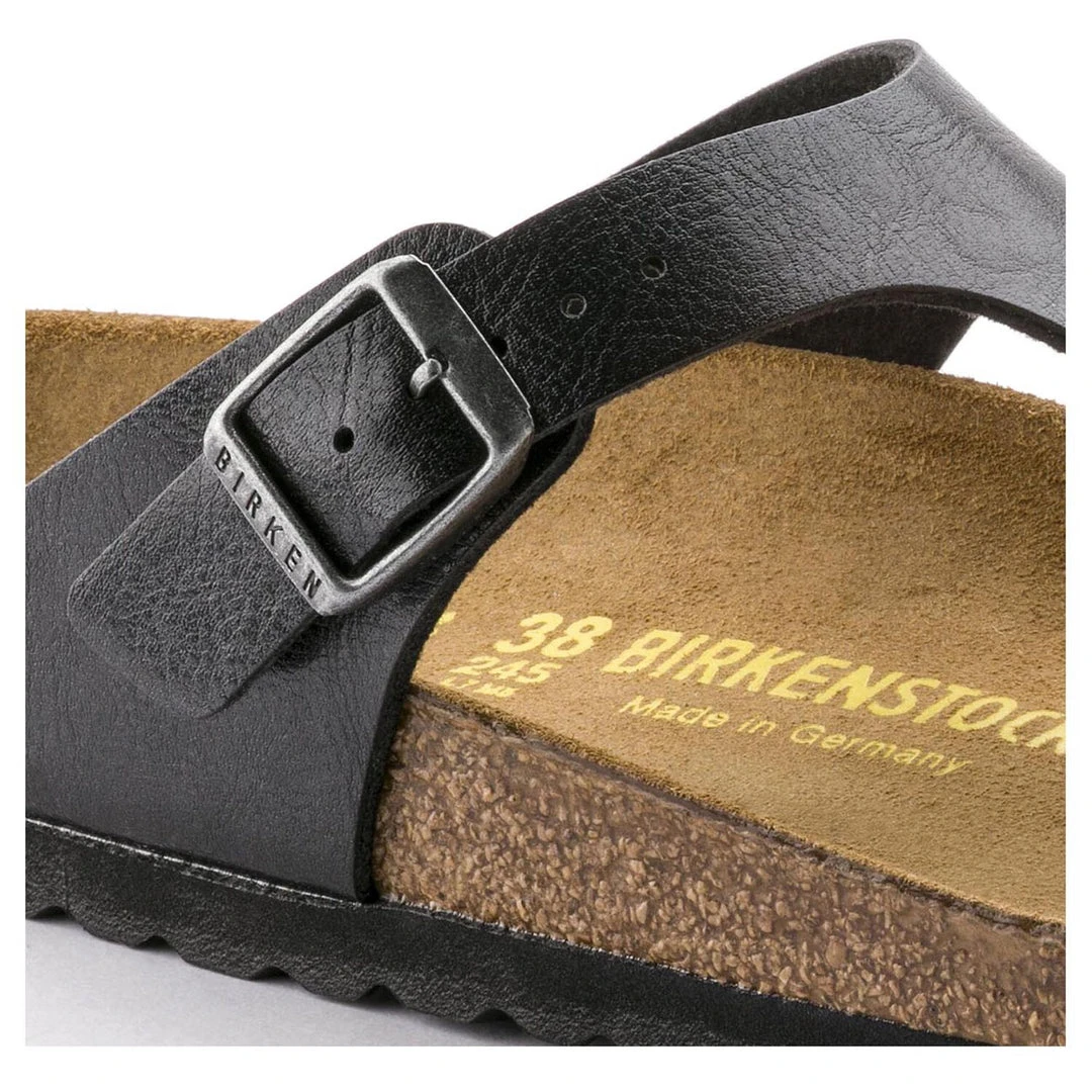 Birkenstock Gizeh Cork Graceful Licorice Birko-Flor Sandal- Regular/Wide 6 Birkenstock Gizeh Cork Graceful Licorice Birko-Flor Sandal- Regular/Wide