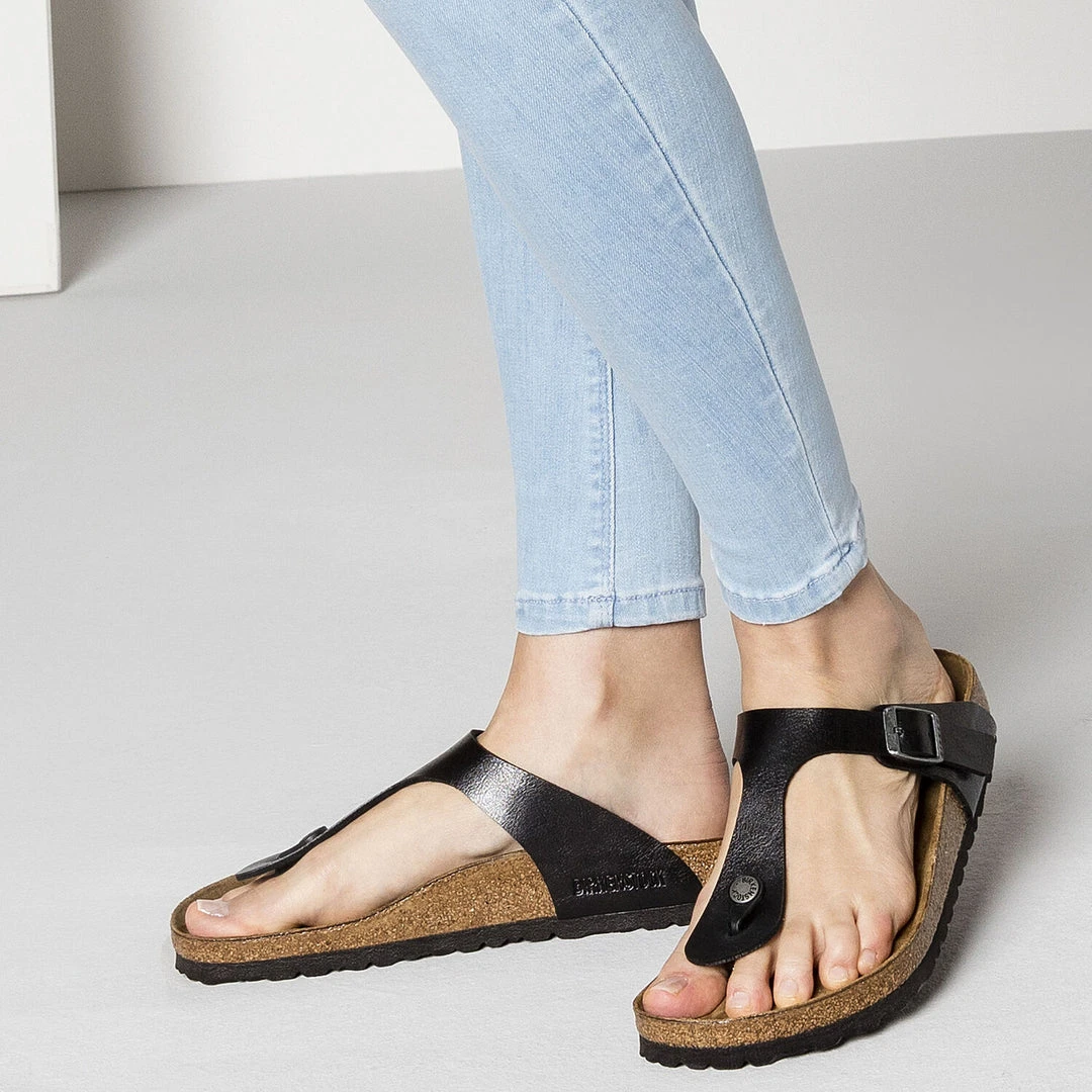 Birkenstock Gizeh Cork Graceful Licorice Birko-Flor Sandal- Regular/Wide 8 Birkenstock Gizeh Cork Graceful Licorice Birko-Flor Sandal- Regular/Wide
