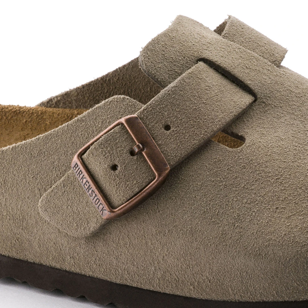 Birkenstock Shoes Boston Soft Footbed Taupe Suede- Regular/Wide 5 Birkenstock Shoes Boston Soft Footbed Taupe Suede- Regular/Wide