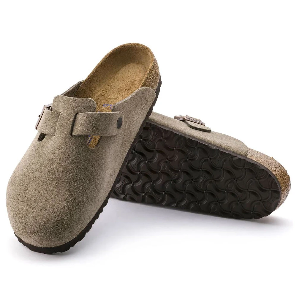 Birkenstock Shoes Boston Soft Footbed Taupe Suede- Regular/Wide 3 Birkenstock Shoes Boston Soft Footbed Taupe Suede- Regular/Wide
