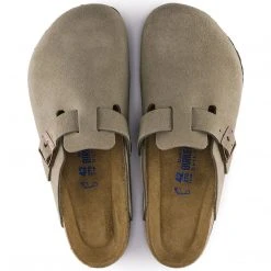 Birkenstock Shoes Boston Soft Footbed Taupe Suede- Regular/Wide 10 Birkenstock Shoes Boston Soft Footbed Taupe Suede- Regular/Wide