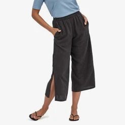 Patagonia Women's Garden Island Pant - Whole Weave Ink Black Bottoms