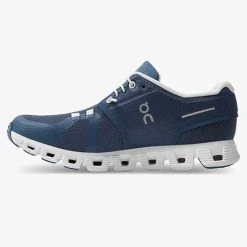On Running Shoes Women's Cloud 5 Running Shoe- Denim/White - Regular (B)