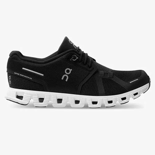 On Running Women's Cloud 5 Running Shoe- Black/White - Regular (B) 1 On Running Women's Cloud 5 Running Shoe- Black/White - Regular (B)