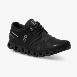 On Running Shoes Women's Cloud 5 Running Shoe - All Black - Regular (B)