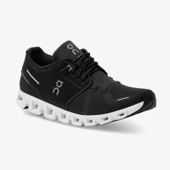 On Running Men's Cloud 5 Running Shoe - Black/White -Regular (D)