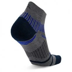 Balega Unisex Enduro Quarter Socks - Grey Heather/Ink 8 Balega Unisex Enduro Quarter Socks - Grey Heather/Ink