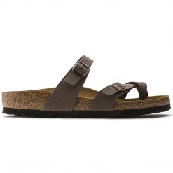 Birkenstock Mayari Suede Mocha Birko-Flor® Nubuck Sandal- Regular/Wide