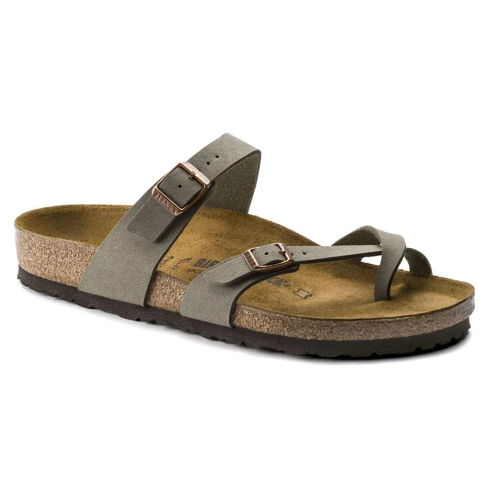Birkenstock Shoes Mayari Cork Stone Birko-Flor Nubuck Sandal- Regular/Wide 1 Birkenstock Shoes Mayari Cork Stone Birko-Flor Nubuck Sandal- Regular/Wide